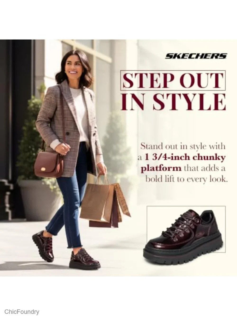 Patent Leather Platform Sneaker Boots with Memory Foam, Lace-Up